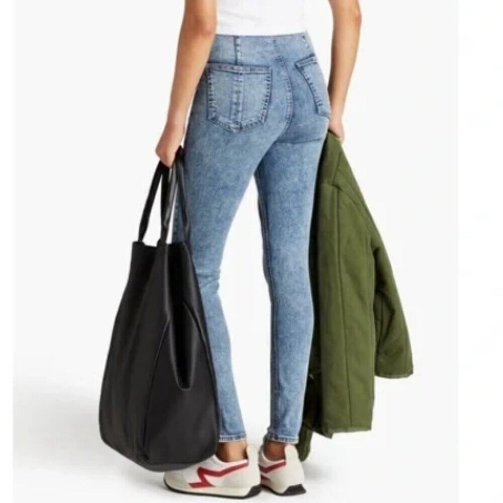 Rag & Bone Nina High-Rise Pull-On Jeans in Pearl 25 NWOT